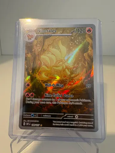 Ninetales Obsidian Flames Illustration Rare